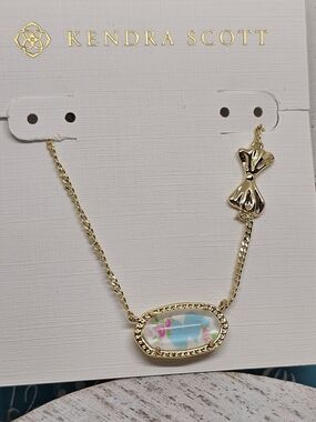 Kendra Scott x LoveShackFancy Elle Floral Bow Necklace